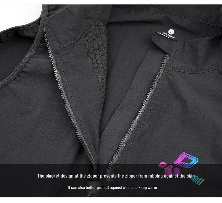 Yongwei Darevie Windproof Cycling Vest for Autumn/Winter - Warm, Double Slider YKK Zipper, Ideal for Mountain/Road Biking