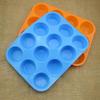 Silicone Muffin Cupcake Baking Pan Home Kitchen Rubber Trays Molds