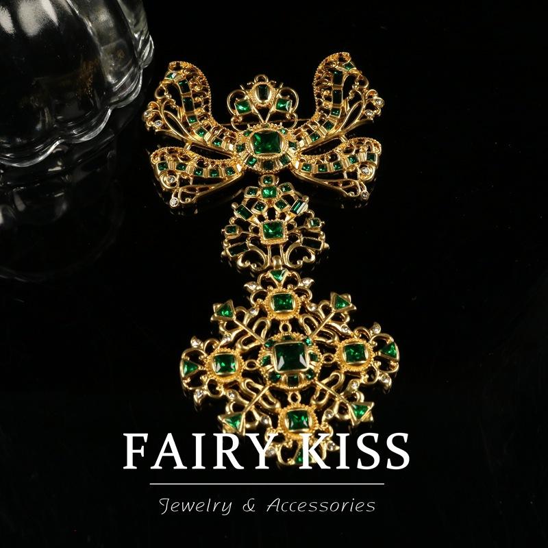 

Классическая женская брошь-бант с полым узором «Снежинка», инкрустированная стеклом, инкрустированная бриллиантами, изысканная универсальная брошь высокого класса из сплава