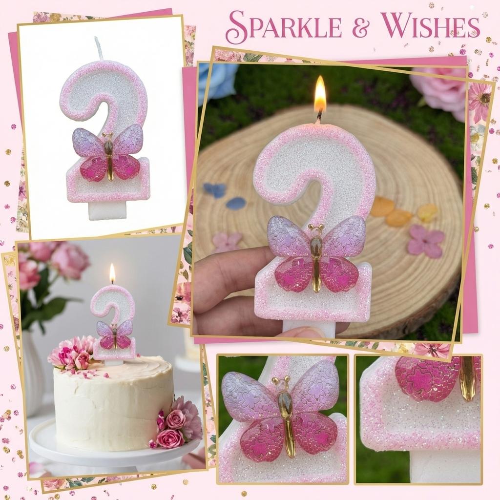 Fashion Cartoon Creative Birthday Candles Party Digital Candles