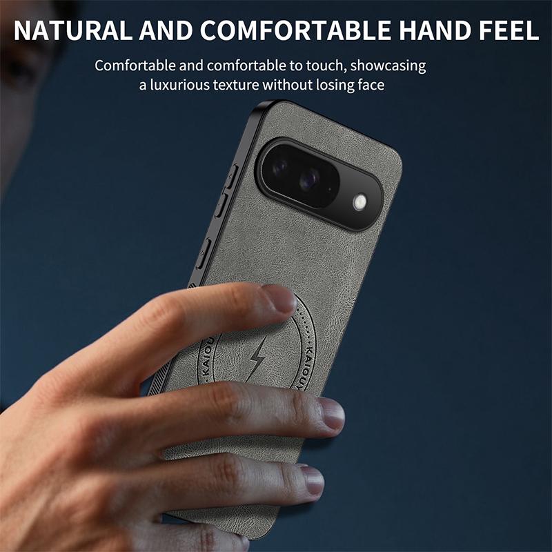 For Google Pixel 9 Lightning Magnetic Leather Case For Google Pixel 9 Pro XL 9A Ultra-Thin Comfortable Phone Cover Pixel 9 Pro