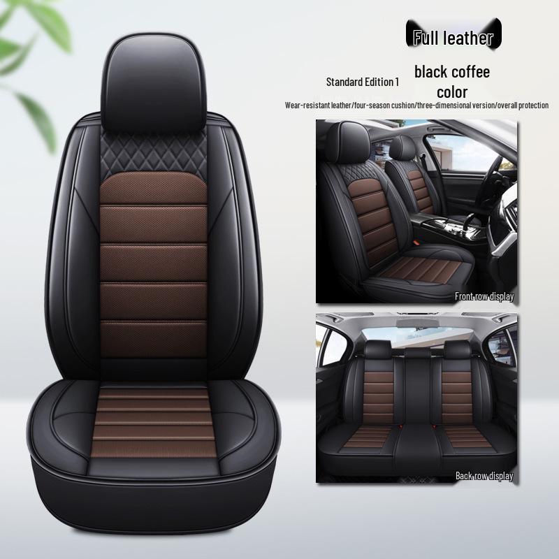 All-Season Leather & Ice Silk Car Seat Cushions for Golf Corolla RAV4 Romeo