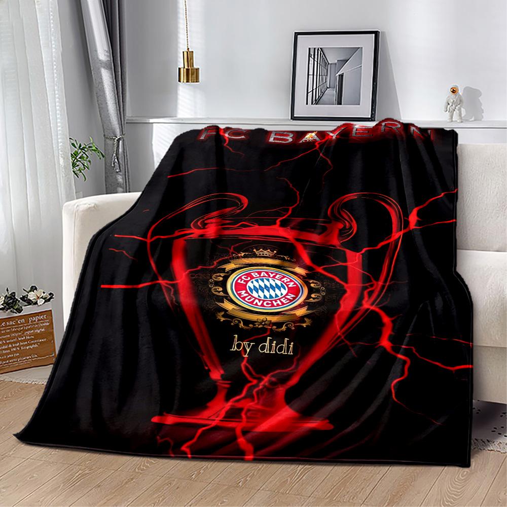 Bayern Munich Blanket Warmthful Decor Suitable for Office Bedding Sofa All-Season Use Playful Design Birthday Christmas Gift Blanket