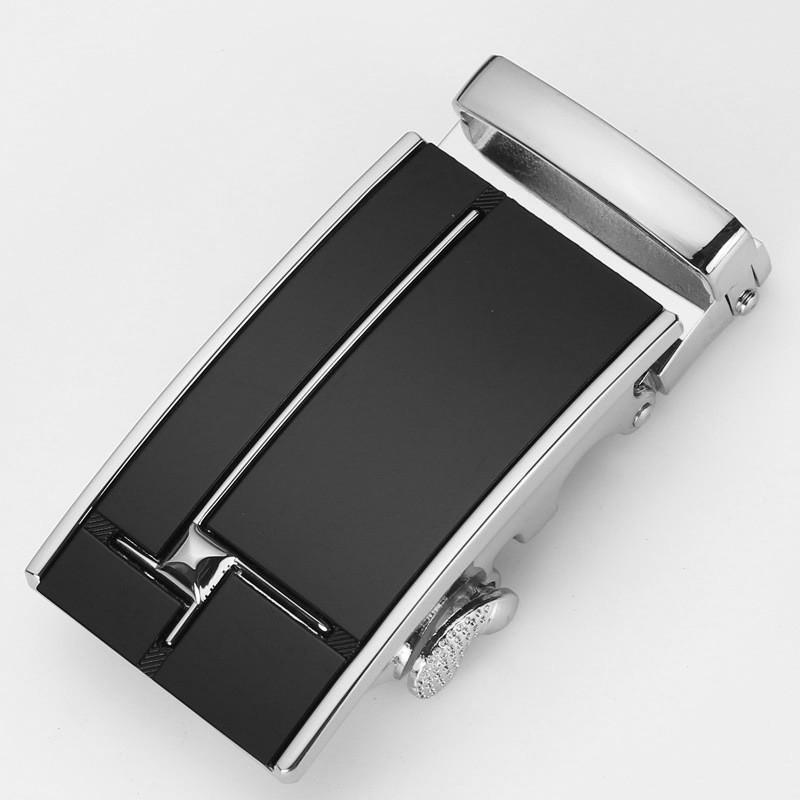 Mens Fashionable 35cm Automatic Buckle Waist Belt Durable Metal Design For Business Casual Or