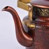 Tibetan-Style Eight Auspicious Copper Hand-Hammered Water Kettle Thickened Handle Home Use Water Offering Kettle Butter Tea Pot