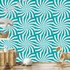 Hippie Wallpaper Turquoise Background, Turquoise Background for Living Room and Bedroom 50x1000