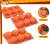 Halloween Moulds Silicone Pumpkin Shape Cake Mold Non-stick Dessert Chocolate Mold DIY Handmade Baking Pudding Fondant Tools