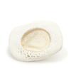 New hat hand-woven natural grass denim hat hollow strap top hat