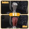 1 Pc Universal Car Shift Knob Cover - Automatic Car Knob Gear Sticky Protector Decorative - Faux Leather Wine Red