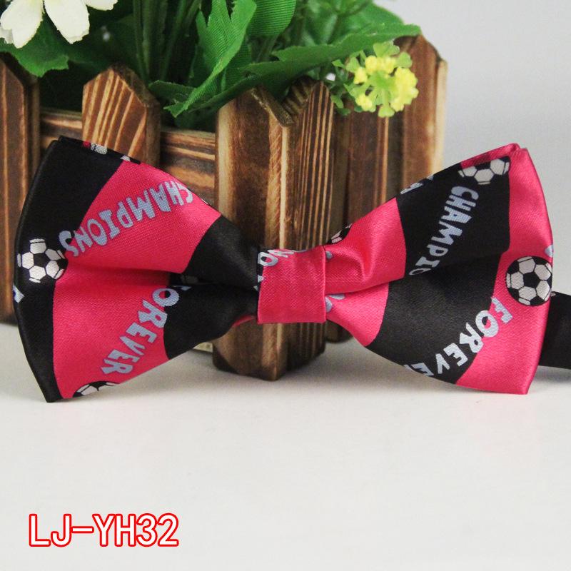 Męska poliestrowa jedwabna mucha z kreskówkowym nadrukiem na wesela i wydarzenia