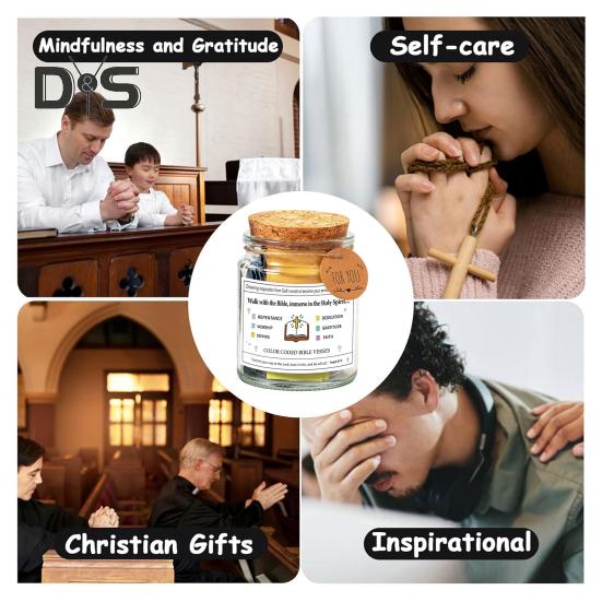 Glas mit Bibelversen „Lies mich, wenn“ – Glas mit Bibelversen – Glas mit täglichem Gebet und Hoffnung – mit 90 Versen – Christliche Geschenke für Frauen und Männer