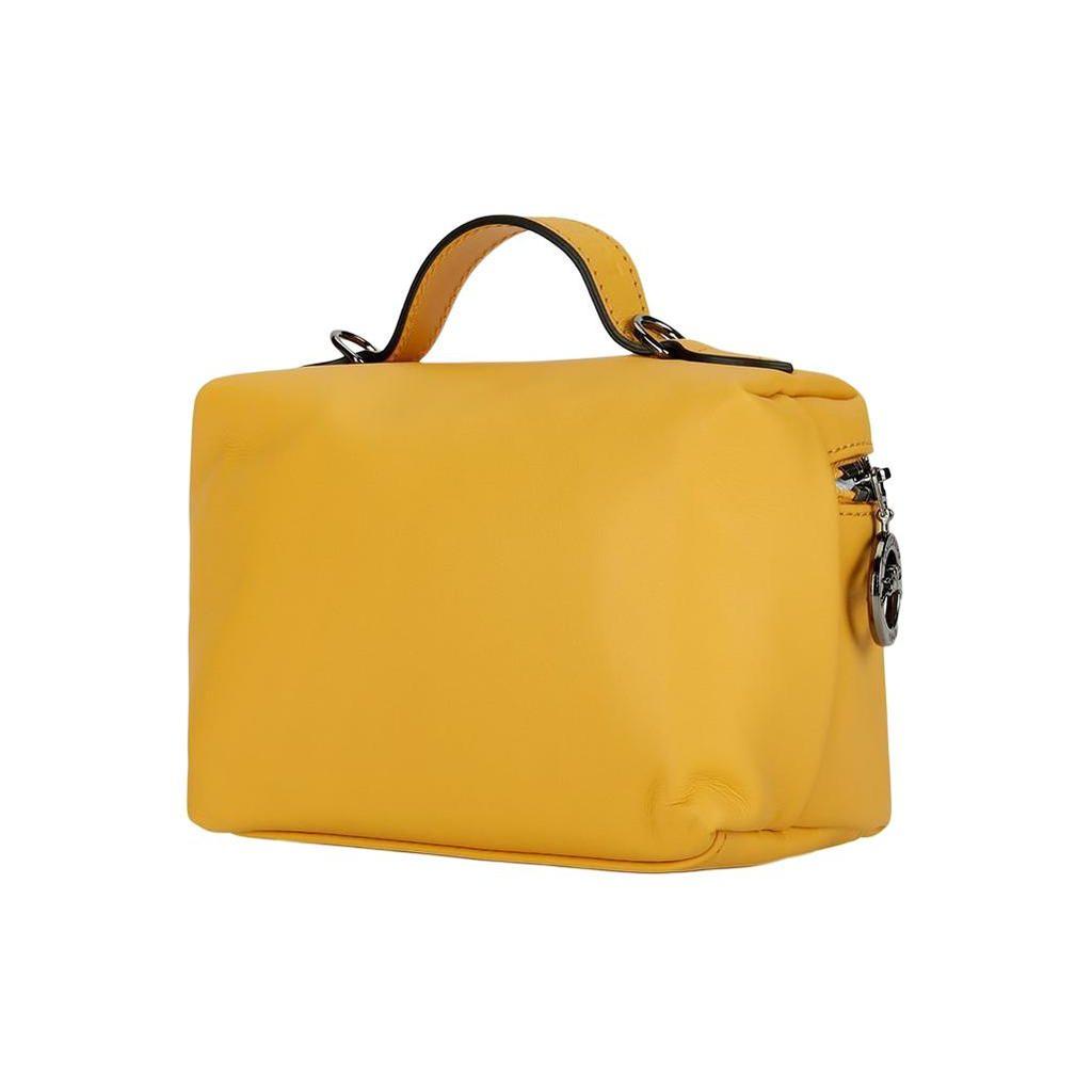 Longchamp Le Pliage Xtra 16 Solid Color Embossed Logo Zipper Closure Leather Box Bag Handheld Shoulder Crossbody Mini Women bags Apricot 10187987222