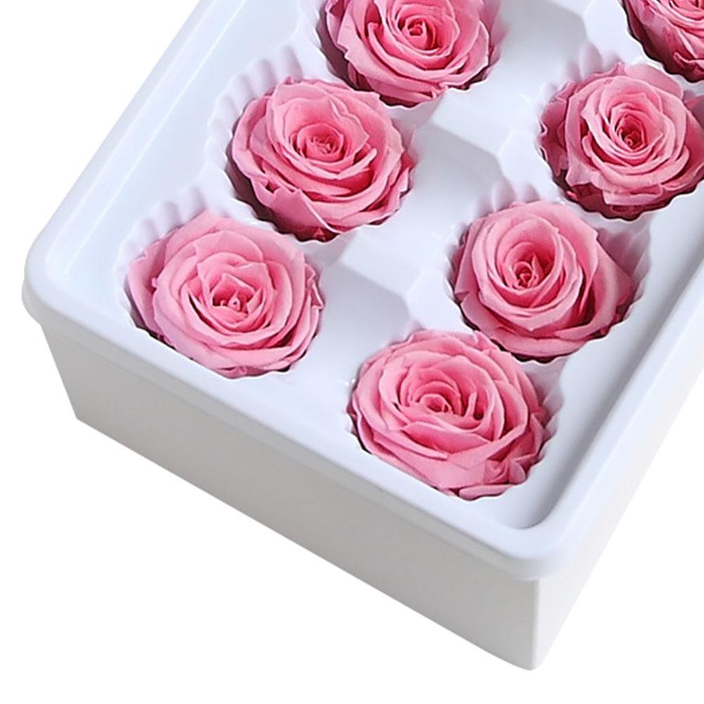12 Pcs/Box Everlasting Flower Rose Valentines Day Decorations Outdoor Wedding Immortal Preserved Flowers Forever Mother