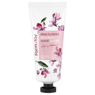 Creme de Mãos Flor Rosa Florescendo, Flor de Cerejeira, 100ml(3.38Fl Oz)
