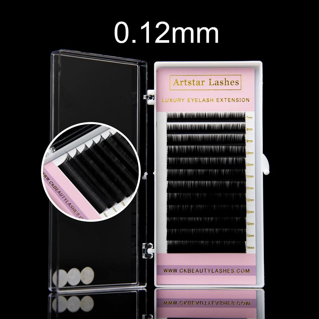 Handmade Volume Silk Mink Eyelash Extension Lash Extension Extensions Support Customized Logo