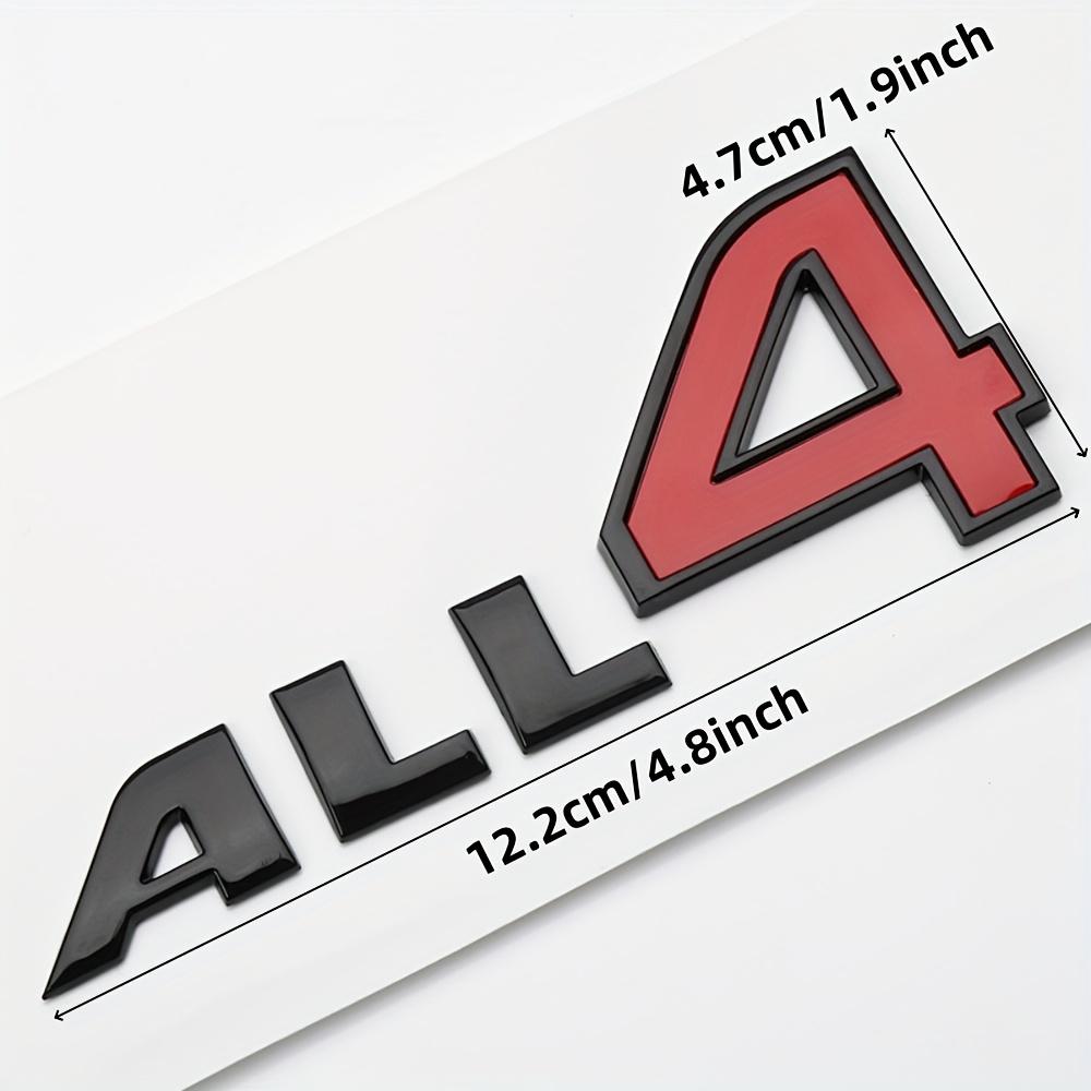Car ABS ALL4 Logo Side Door Decal Trunk Sticker for C-ooper S R60 F60 F54 R56 R57 Countryman CLUBMAN Car Styling Accessories
