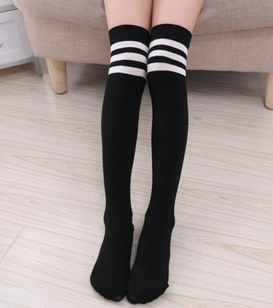 Children's Velvet Over-the-Knee Football Socks - White Spring/Summer Style for Boys and Girls