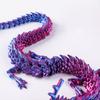 30CM 3D-gedruckter Kristalldrache, Antistress-Zappel-Dekompressionsspielzeug, drehbar, artikuliert, perfekte Figur, strahlende, schillernde Farben