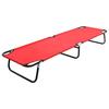 VidaXL Folding Lounge Chair Red Steel