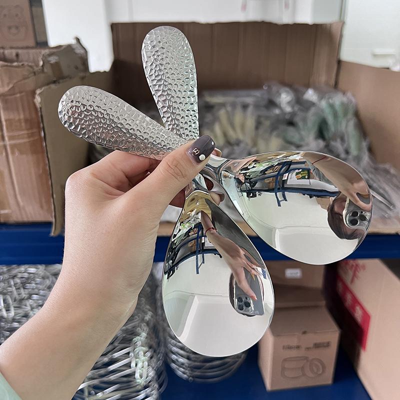 Zahuštěná nerezová lžíce na rýži v japonském stylu Vařič na rýži s dlouhou rukojetí Špachtle Bufetová naběračka Kuchyňské náčiní pro domácnost