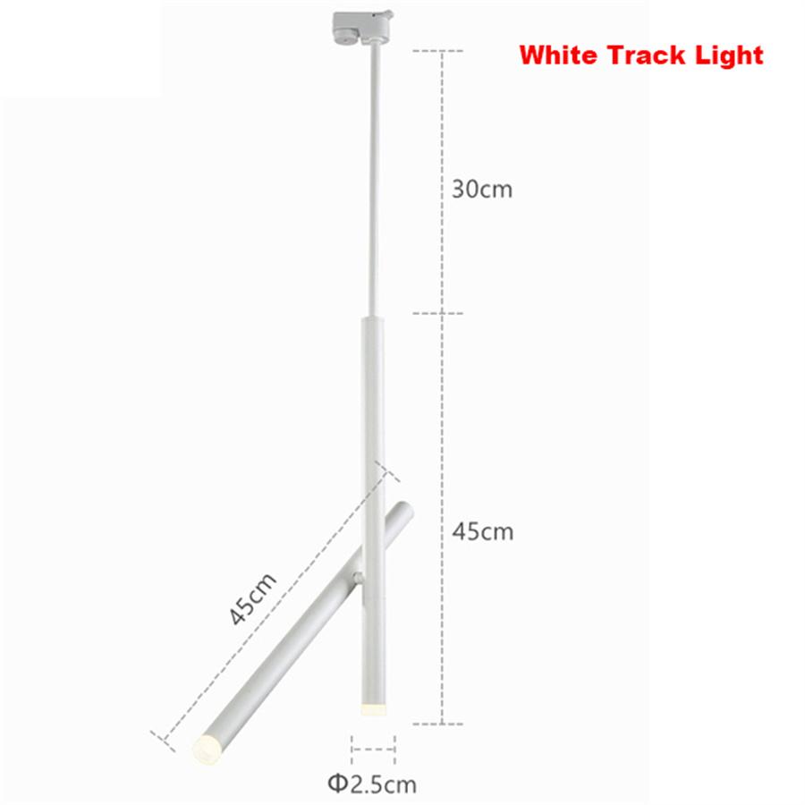 

Регулируемый светодиодный трековый светильник с длинной трубкой мощностью 10 Вт, двухголовый светодиодный трековый светильник для магазина одежды, бара, ресторана, магазина, декора White 6000K