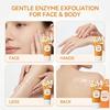 Orange Enzyme Exfoliating & Brightening Gel for Face & Body | Gentle Peel Exfoliating | Dead Skin Remover, Tan Removal Gel, Skin Brightening Face
