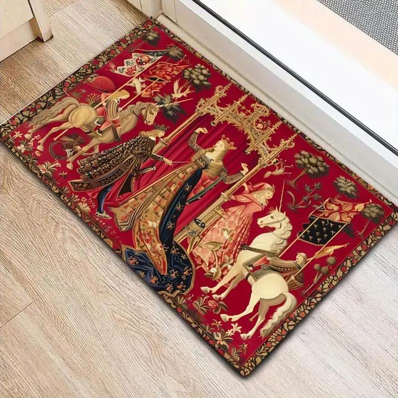 VIKAMA French Country Style Rug Durable And Easy To Clean Home Decor Living Room Decor Floor Mat Bedside Rug For Bedroom