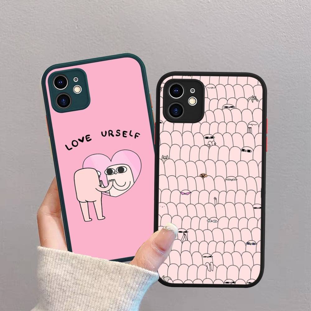 Ketnipz Cartoon Phone Case For IPhone 16 15 14 11 12 13 Pro Max Plus 12 XS Max Back Cover Matte Case