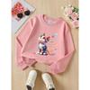European sizes Kids' Crewneck Sweatshirt - Colorful Feathers Rainbow Cat Art Print , Sportswear And Casual Wear, Soft And Comfortable, Clothing