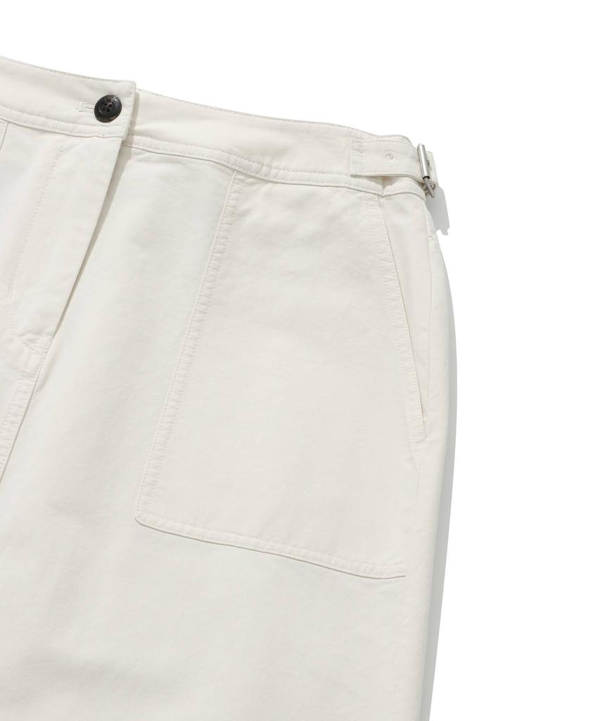 COVERNAT WOMAN Cotton Fatigue Skirt Ivory