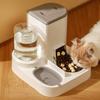 Automatic Pet Feeder And Waterer, Automatic Feeding Cat Food And Waterer Set For Small And Large Cats And Dogs