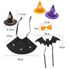 6pcs Cloth Bottle Witch Hat Mini Wine Bottle Covers Dust Cover Wine Bottle Sleeves  Restaurant