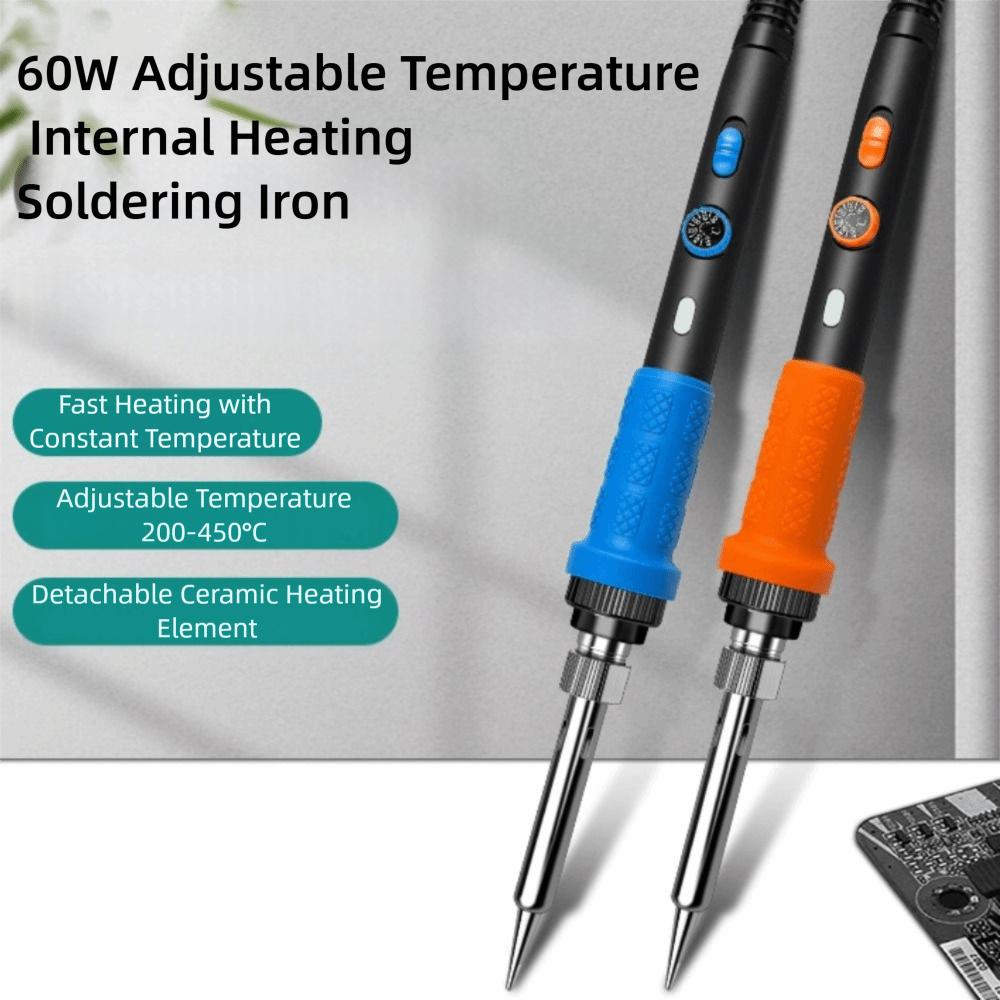 New 60W Electric Soldering Iron Constant Temperature Control With Indicator Light Welding Tools Internal Heating Ceramic Heater