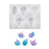 Resin Silicone Mold with 5 Ocean Animal Cavities for DIY Pendant, Keychain Charm, Jewelry Accessory Making and Small Craft Casting