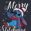 Lilo & Stitch Womens/Ladies Merry Stitchmas Santa Hat T-Shirt
