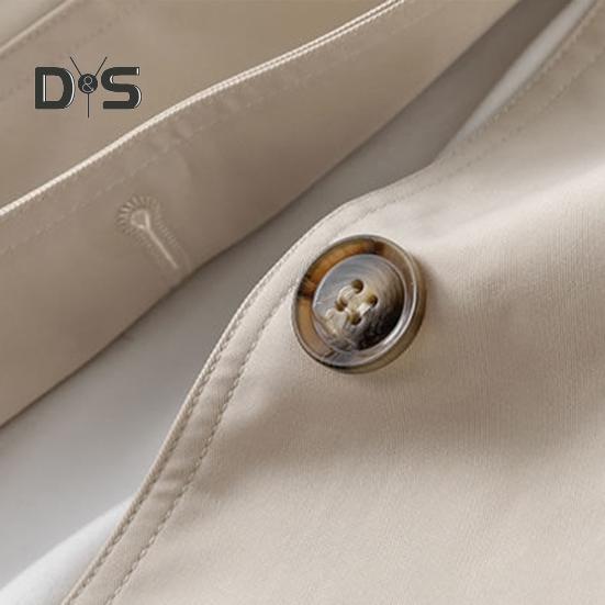 Langer, schmaler Damenmantel, elegant, stilvoll, einreihig, einfarbig, für den Business- oder Freizeitstil