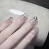Ultra-Flashy Handmade Removable Nail Tips with High-End Diamond Manicure Chains