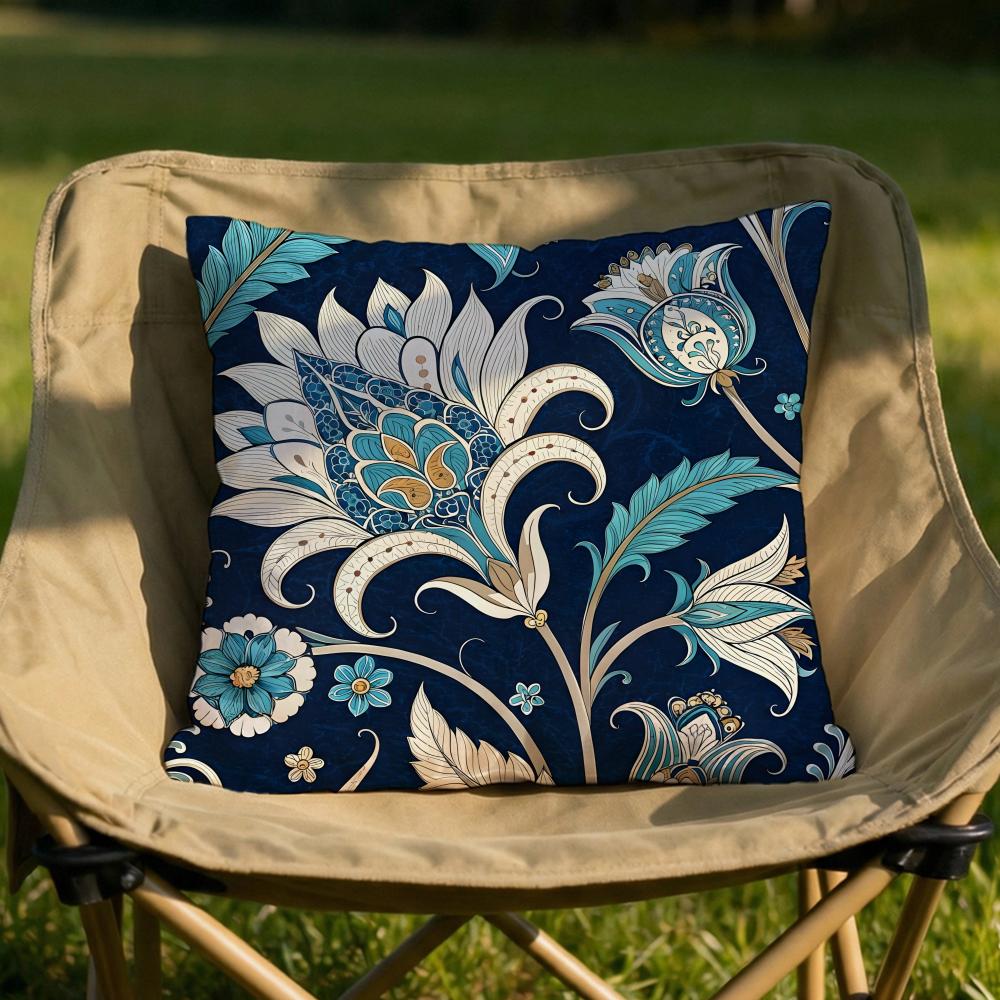 Ethnic Bohemian Pattern Cushion Cover Soft Reversible Durable Pillow Cover MultiScene Use for Home Car Daily Comfort