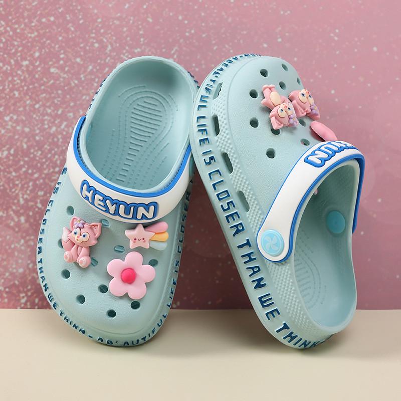 Stylish Pink Girls Sandals Soft Sole Non Slip Beach Shoes Breathable Summer Footwear