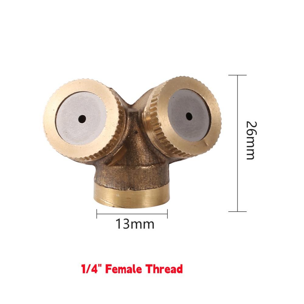1/4" 1/2" Brass Garden Sprayer Nozzle 1/2/3/4 Hole Orchard Agriculture Irrigation Pesticide Spraying Sprinkler Head with Filter