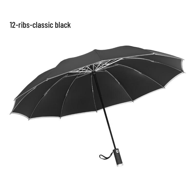 Automatic 12-Rib Reverse LED Umbrella