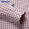 FILA FUSION Couple's Loose Fit Long-Sleeve Plaid Cotton Shirt
