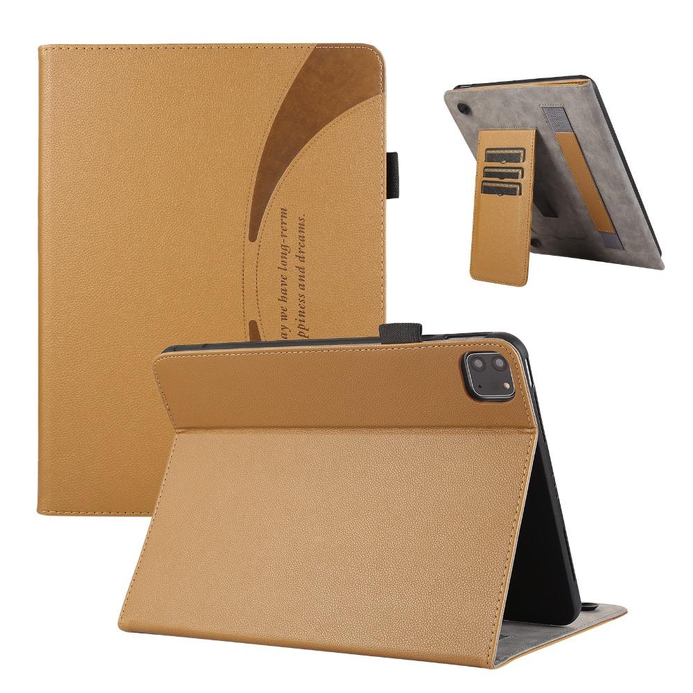 Hand Band Leather Case for IPad Pro Air 13 11 2024 12.9 8 9 10 M2 Mini 7 6 5 4 Cover Suction Cup Stand Holder Flip Tablet Shell