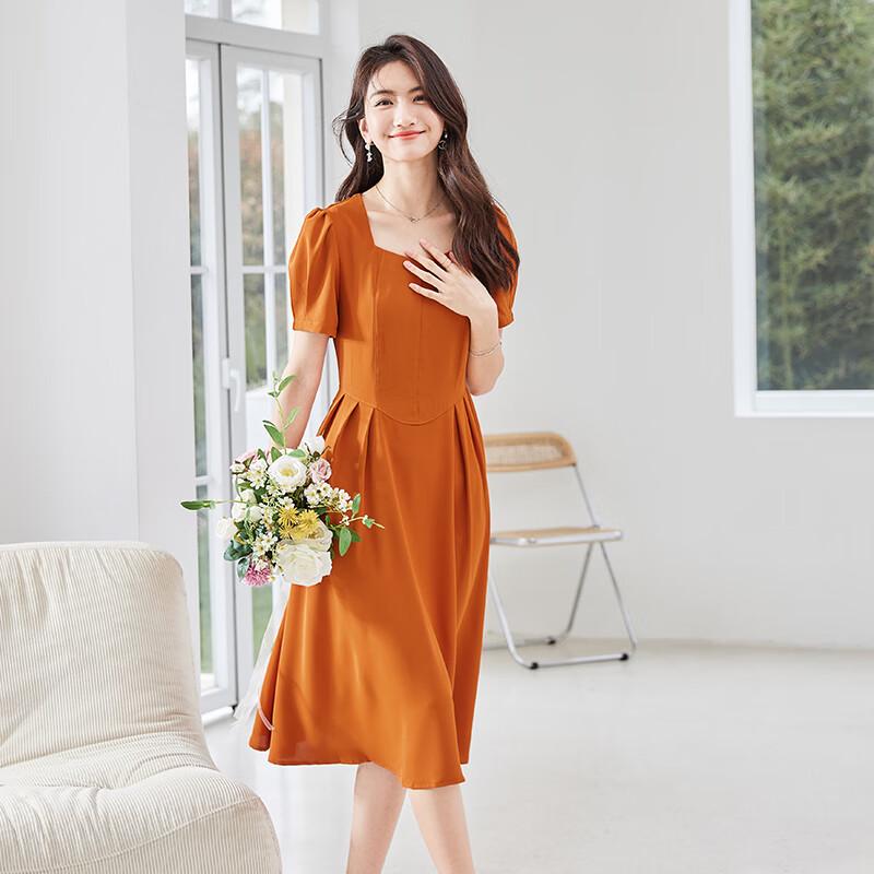 VICTORIA&VERA French Hepburn Style Short Sleeve A-line Dress