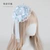 KC Headband Top Hat Hand Sleeve Lolita Jewelry Lolita Small Light Blue Lace Headband