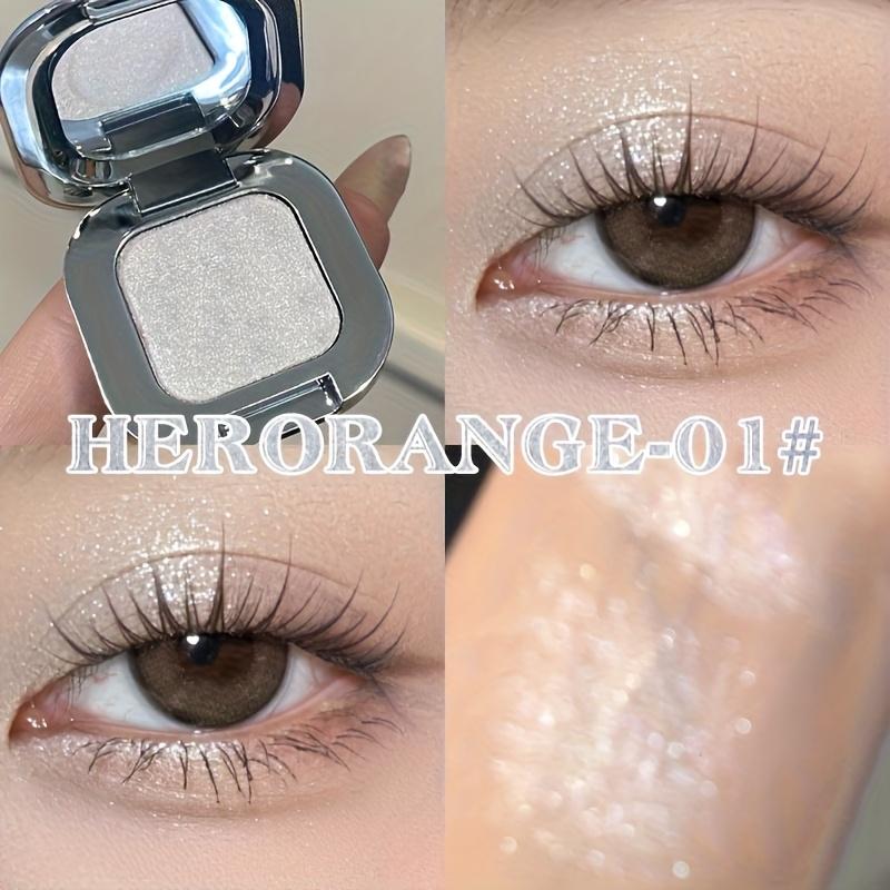 Diamond Highlighter Single Color Eyeshadow with Fine and Sparkling Shimmer, Applies Evenly and Richly, Waterproof Eyeshadow, Soft Texture Eye Makup