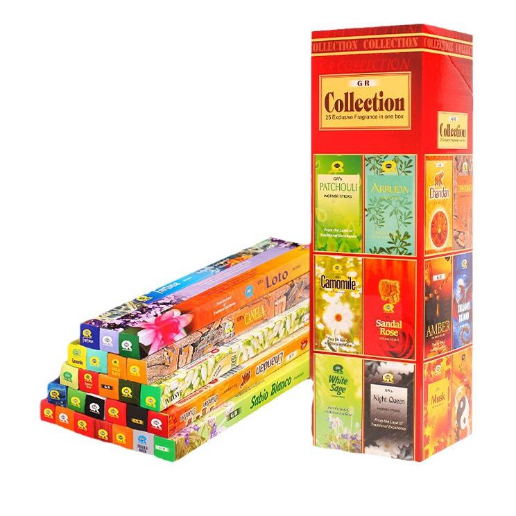 GR Incense: 43 Authentic Indian Scents - Handmade Aromatic Stick Incense for Home Use.