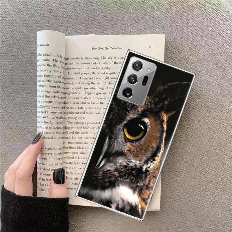 Snow Cute Owl Animal Phone Case For Samsung Galaxy S25 Edge S24 S23 FE S22 S26 Ultra S21 S20 S10 Plus Capa Soft
