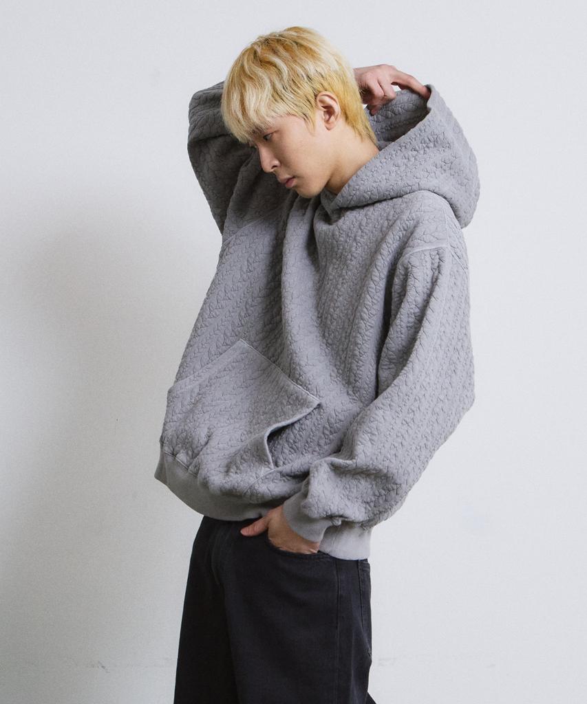 ADERNM Granpa Cozy Cable Hoodie (Gray)