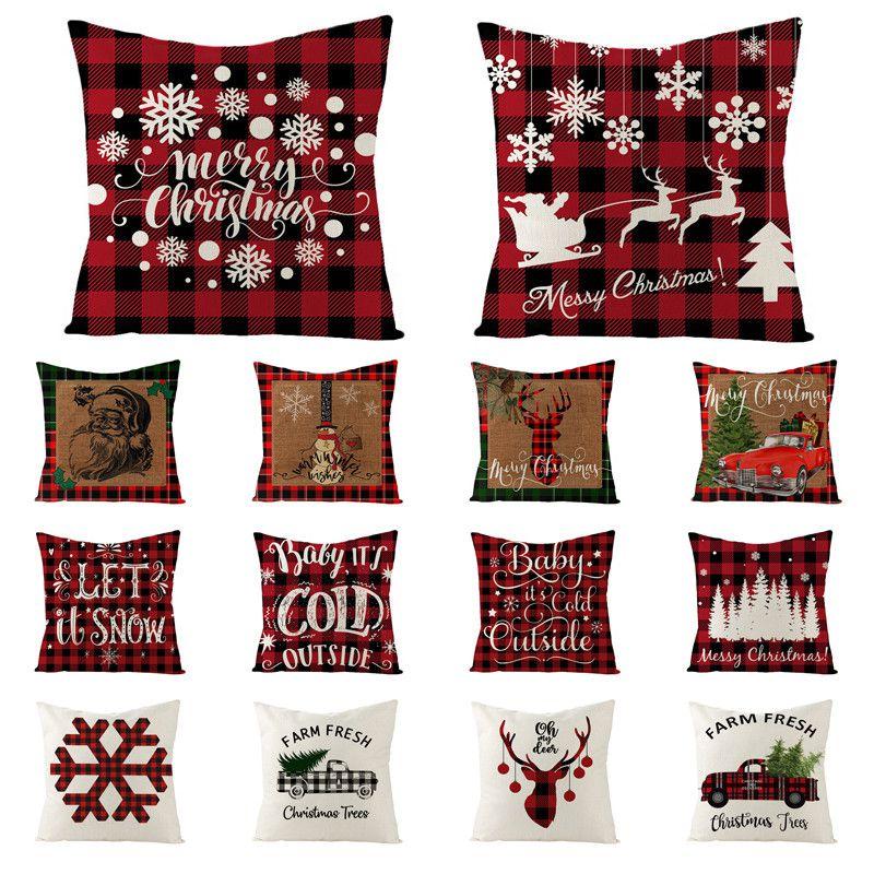 Stylish 18-inch Christmas Cushion Cover Pillow Case Perfect For Cozy Winter Home Decoration